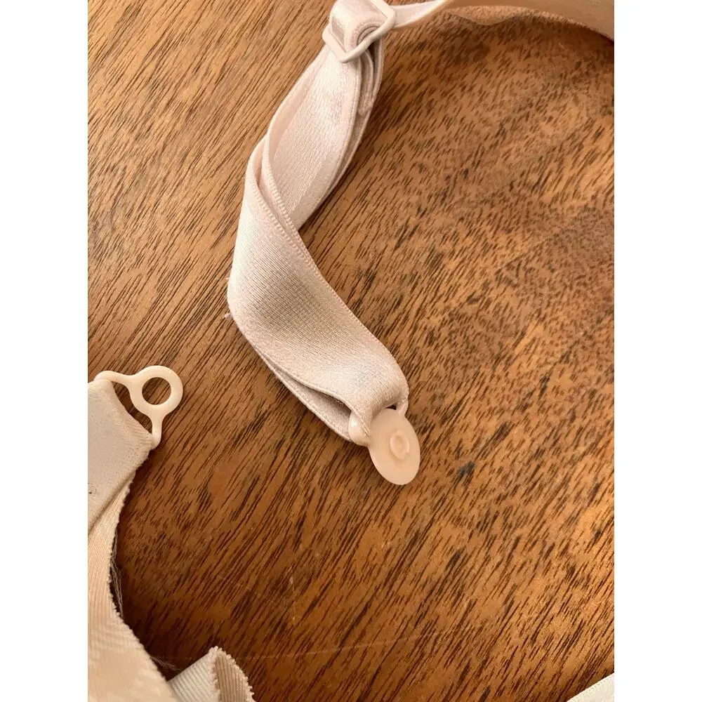 Warner's 38C Bra Beige Leopard Print‎ Detachable Straps Underwire Lightly Padded